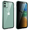 Custodia Magnetica con Vetro Temperato Privacy per iPhone 11 - Verde