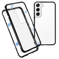 Cover Magnetica con Retro in Vetro Temperato per Samsung Galaxy A50 - Nera