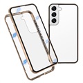 Cover Magnetica con Retro in Vetro Temperato per Samsung Galaxy A50 - Nera