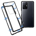 Cover Magnetica con Retro in Vetro Temperato per Samsung Galaxy A50 - Nera