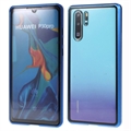 Custodia Magnetica con Vetro Temperato per Huawei P30 Pro - Blu