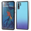 Custodia Magnetica con Vetro Temperato per Huawei P30 Pro - Color Argento