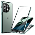 Custodia Magnetica con Vetro Temperato per OnePlus 11 (Confezione aperta - Condizione soddisfacente) - Verde Scuro