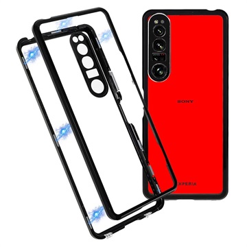 Cover Magnetica con Vetro Temperato per OnePlus 7T - Nera