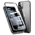 Custodia Magnetica con Vetro Temperato per iPhone 11 Pro - Nera