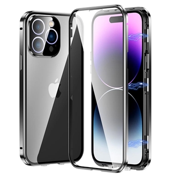 Cover Magnetica con Vetro Temperato per OnePlus 7T - Nera