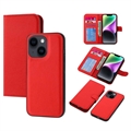 Custodia a Portafoglio Rimovibile Magnetica per iPhone 14 Plus - Rossa