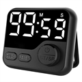 Timer Digitale Magnetico con Display a LED - Nero
