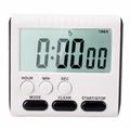 Timer da cucina digitale LCD magnetico di grandi dimensioni - Nero / Bianco