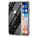 Cover Magnetica con Retro in Vetro Temperato per iPhone X - Grigia