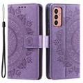 Custodia a portafoglio per Samsung Galaxy A14 serie Mandala - Viola