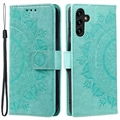 Custodia a portafoglio per Samsung Galaxy A54 5G serie Mandala - Verde