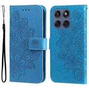 Custodia a portafoglio per Motorola Edge 60 Fusion serie Mandala - Blu