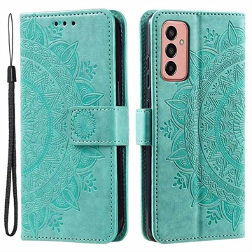 Custodia a portafoglio per Samsung Galaxy A14 serie Mandala - Verde