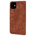 Custodia a Portafoglio Serie Mandala per iPhone 11 - Marrone