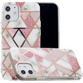 Custodia a Portafoglio Lace Pattern per iPhone 11 - Nera