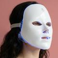 Maschera facciale Marielle con terapia della luce LED per la cura della pelle - Bianca