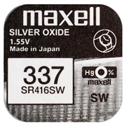 Batteria per orologi Maxell 337/SR416SW all\'ossido d\'argento da 1.55V