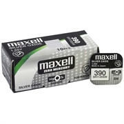Batteria per orologi Maxell 390/389 SR1130SW all'ossido d'argento da 1.55V