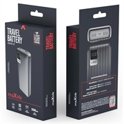 Power bank doppio USB Maxlife MXPB-07 da 20000mAh - Nero