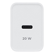 Caricabatterie Maxlife MXTC-13 da 20W con USB-C e ricarica rapida PD/QC - Bianco