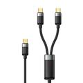 Mcdodo CA-6780 Cavo di ricarica USB-C intrecciato 2 in 1 - 1.5m