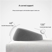 Cuscino da massaggio di bellezza in memory foam, da usare a pancia in giù - Grigio