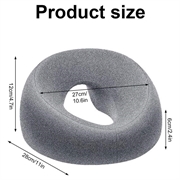 Cuscino da massaggio di bellezza in memory foam, da usare a pancia in giù - Grigio