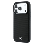 Custodia Mercedes-Benz Semi Wrap per iPhone 18 Pro - Compatibile con MagSafe - Nera