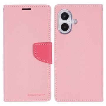 Custodia a Portafoglio Mercury Goospery Fancy Diary per iPhone 16 - Rosa