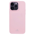 Custodia in TPU Mercury Goospery Glitter per iPhone 15 Pro - Rosa