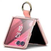 Custodia ibrida Samsung Galaxy Z Flip8 Mercury Goospery Gold Ring - Rosa