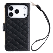 Custodia a portafoglio per iPhone 18 Pro/17 Pro Mercury Goospery Luxe Diary - Nera