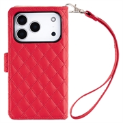 Custodia a portafoglio per iPhone 18 Pro/17 Pro Mercury Goospery Luxe Diary - Rossa