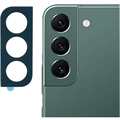 Protezione per Obiettivo in Metallo per Fotocamera per Samsung Galaxy S22 5G/S22+ 5G - Verde Scuro