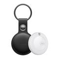 MiLi HD-P16 Tracciatore Bluetooth / Portachiavi per iOS con portachiavi in pelle - Nero