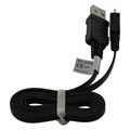 Cavo Piatto per Dati con MicroUSB - Nero - 0,95m