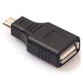 Adattatore MicroUSB / USB 2.0 OTG - Nero