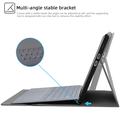 Microsoft Surface Pro X Cover con design tessile e multiangolo - Grigio