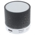 Altoparlante Mini Bluetooth con Microfono & Luce LED A9 - Effetto Rotto - Nero