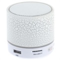 Altoparlante Mini Bluetooth con Microfono & Luce LED A9 - Effetto Rotto - Bianco