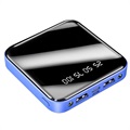 Mini Power Bank Veloce 10000mAh - 2x USB - Blu