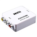 Mini Convertitore RCA AV / HDMI Full HD 1080p - Bianco