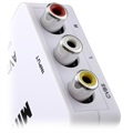 Mini Convertitore RCA AV / HDMI Full HD 1080p - Bianco