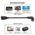 Cavo adattatore angolato da mini HDMI a HDMI - 15cm