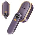 Mini vaporizzatore portatile per indumenti con display a LED e vapore a 3 livelli - 1200W - Viola