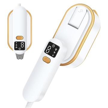 Mini vaporizzatore portatile per indumenti con display a LED e vapore a 3 livelli - 1200W - Bianco
