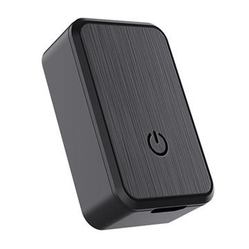 Mini localizzatore GPS magnetico GF08 - Scheda SIM, MicroSD, Google Maps - Nero