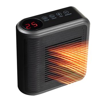 Mini termoventilatore portatile con controllo a sfioramento - 800W - Nero