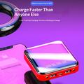 Mini power bank da 10000mAh con doppia porta USB e display LCD - Rosso